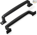Khtumeware 2 Pack 5 Inch Drawer Handles - Matte Black Cabinet Pulls for Cupboards