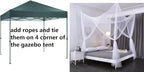 OctoRose Four Post Mosquito Net for Bed Canopy -Fits Queen, King, California King Beds-Indoor & Outdoor Use- Purple