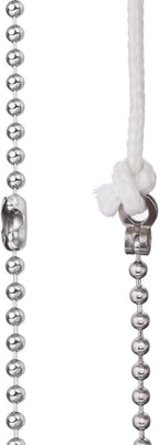 Shappy 2 Pack Steel Beaded Ball Pull String Extension Chain with Connector for Ceiling Fan Light Fixture Light Bulb Switch Chain Extender, 1 Meter Length