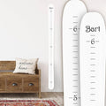 Headwaters Studio Personalized Ski Growth Chart - Wooden Growth Chart for Kids Room & Home Decor, Ski-Themed Wall Decor, Personalized Wooden Ski Ruler White - 58"" x 4.5""