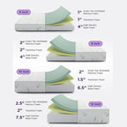 NapQueen Queen Size, 6 Inch Anula Green Tea Infused Memory Foam Mattress, Bed in a Box, CertiPUR-US Certified Mattress