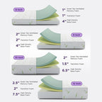 NapQueen Queen Size, 12 Inch Anula Green Tea Infused Memory Foam Mattress, Bed in a Box, CertiPUR-US Certified Mattress