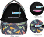 Custom Children's Name School Backpack Personalized Schoolbag Colorful DinosaurTravel Bag for Teens Girls Boys