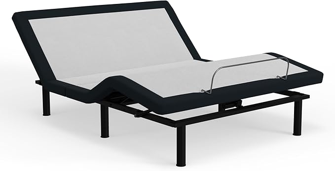 Blissful Nights Queen e3 Adjustable Bed Frame - Customizable Comfort with Wireless Remote Control, Head and Foot Incline, Easy Assembly, and 10 Year Warranty