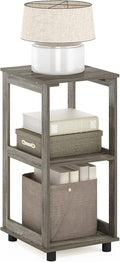 Furinno Romain 2-Tier Tall End Table, French Oak