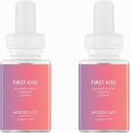 Pura & Moodcast Home Scent Refill - Smart Home Air Diffuser - Up to 120-Hours of Luxury Fragrance per Refill - Home Essential - Clean & Safe Diffuser Fragrance - 2 Pack, First Kiss