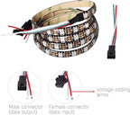 BTF-LIGHTING WS2812B RGB ECO LED Strip, Chasing Effects 5050SMD Individually Addressable 3.3FT 60Pixels/m Flexible Dream Color IP65 for Bedroom DIY Projects DC5V(No Adapter or Controller)