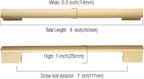 Asidrama 20 Pack 7 Inch(177mm) Brushed Gold Cabinet pulls Kitchen Cabinet Handles, Cabinet Pulls Kitchen Cabinet Hardware for Cupboard Drawer Pulls