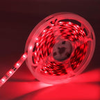 iNextStation Red LED Strip Light, 16.4ft 5M 2835 SMD 300 LEDs 12V Flexible Cuttable LED Tape Light for Bedroom Kitchen Cabinet Wardrobe TV (Power Adapter Included)