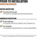 BV Bathroom Exhaust Fan 150CFM - Bathroom Fan,2.0 Sones, 4" Duct Collar| Energy-Saving Ventilation Fan- No Attic Access