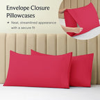 LuxClub 4 PC Sheet Set Bed Sheets Deep Pockets 16" Eco Friendly Wrinkle Free Cooling Machine Washable Hotel Bedding Silky Soft - Red California King