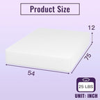 PayLessHere 12 Inch Full Size Bamboo Charcoal Cooling Gel Memory Foam Mattress in a Box/Medium-Firm Mattress/Fiberglass Free/Pressure Relief & Temperature Regulation/CertiPUR-US Certified,White Full