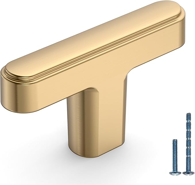 2244 10 Pack Kitchen Cabinet Knobs Champagne Bronze Dresser Drawer Knobs Kitchen Cabinet Hardware for Dresser Drawers 2244