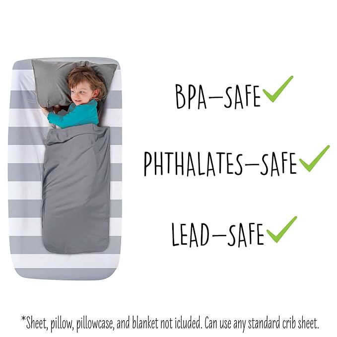 The Shrunks Travel Toddler Bed with Safety Bumpers | Kids Inflatable Portable Toddler Bed with Rails | Junior Air Mattress | Blow Up Air Mattress