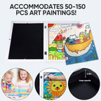 [3-Pack] Kids Artwork Frames Changeable - Kids Art Frame,Front Opening Holds 150,Children Art Projects Kids Art Frames,10x12.5 Picture Frame for Display Kid Art Work,With Storage(White)