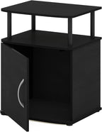 Furinno Jaya End Table, One, Black Wood