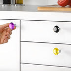 20 Pcs Dresser Crystal Knobs 30mm Glass Pull for Cabinets and Drawers Knobs for Dresser Drawers and Kitchen(10 Colors)