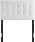 Modway Lily Biscuit Tufted Twin Performance Velvet Headboard, White