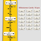 Personalized Growth Chart for Wall, Wooden Height Chart for Kids, Cute Height Measurement for Child/Girls/Boys, Baby and Toddler's Playroom/Kid's Room/Nursery Decor, Elephant