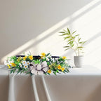 Artificial Wild Flower Candle Holder (Yellow)