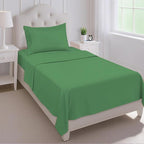 Mejoroom Twin Sheet Set - Hotel Collection Twin Sheets - Bedding Sheets & Pillowcases with Deep Pocket Fitted Sheet, Breathable, Wrinkle & Fade Resistant - 3 Piece(Calla Green)