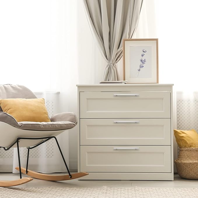 Ravinte Brushed Nickel Cabinet Handles 15 Pack 8 inch Satin Nickel Square Cabinet Pulls Silver Hardware for Kitchen Cabinets 11 inch Overall Length Stainless Steel Drawer Pulls