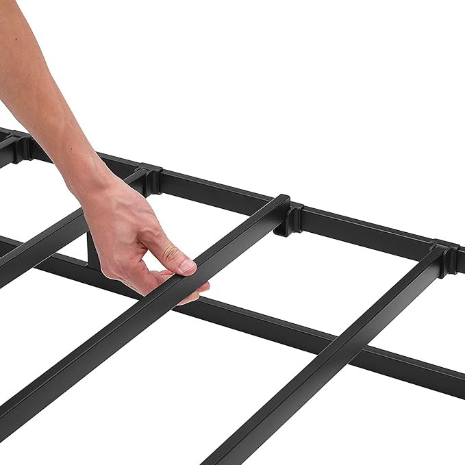 Amazon Basics Smart Box Spring Bed Base, 9-Inch Height Mattress Foundation, Tool-Free Easy Assembly, Queen, 79"L x 59.5"W x 9"H, White