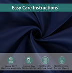BONZER Mix and Match Curtains - 2 Pieces Branch Print Sheer Curtains and 2 Pieces Blackout Curtains for Bedroom Living Room Grommet Window Drapes, 37x84 Inch/Panel, Indigo, Set of 4 Panels