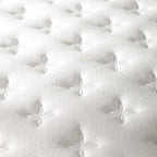 Modway Jenna 8” Innerspring and Memory Foam Twin Mattress With Individually Encased Coils, White