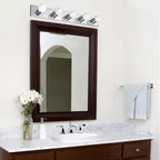 Design House 509653 5-Light Vanity Strip Light Contemporary Dimmable for Bathroom, Bedroom, Makeup Vanity, Polished Chrome
