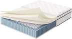 Modway Jenna 14” Innerspring and Memory Foam Queen Mattress With Individually Encased Coils, White