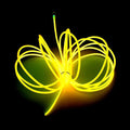 MaxLax EL Wire Yellow, 2M Portable Battery Pack Neon Light Strip 360° Cuttable Glowing Rope Lights for Parties, Halloween, DIY Decoration