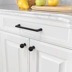 Amerdeco 30 Pack Matte Black Cabinet Pulls 5 Inch(128MM) Hole Centers Kitchen Cabinet Handles Hardware Kitchen Handles for Cabinets Cupboard Handles Drawer Pulls ZH0041