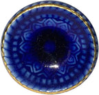 Perilla Home Set of 6 Marrakesh Knob Ceramic Decorative Round Knobs for Home Kitchen Cabinet Hardware Cupboard Glass Door Dresser Wardrobe and Drawer Pulls (Blue)