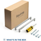 Ravinte 25 Pack Brushed Nickel Kitchen Cabinet Handles 10 Inch Cabinet Pulls Square Kitchen Hardware for Cabinet Drawer Pulls Drawer Handles Come with Screwdriver