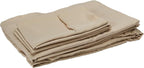 Sweet Home Collection 5 Piece Comforter Set Bag Solid Color All Season Soft Down Alternative Blanket & Luxurious Microfiber Bed Sheets, Beige, Twin XL