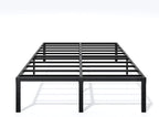 Metal Bed Frame King Size - 16 Inch Heavy-Duty King Platform Bed Frame No Box Spring Needed, Easy Assembly, Noise-Free, Sturdy Mattress Foundation, Underbed Storage Space