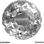 Dynasty 30mm Glass Crystal Dresser Drawer Kitchen Cabinet Door Hardware Knobs Handles - Color | Quantity Choice