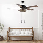 Ceiling Fan Chain Pulls Decorative Extension 12 Inches Silver Color Wooden Pull Chain Fan Pulls Set Ornaments for Ceiling Light Lamp Fan Chain (Nickel) 8 Pcs