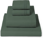 Mellanni California King Sheets Set - 4 PC Iconic Collection Bedding - Hotel Luxury, Extra Soft, Cooling Bed Sheets - Wrinkle, Fade, Stain Resistant (Cal King, Emerald Green)