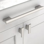 Asidrama 10 Pack 7.5 Inch(192mm) Brushed Satin Nickel Kitchen Cabinet Handles, Cabinet Pulls Kitchen Cabinet Hardware for Cupboard Drawer Pulls