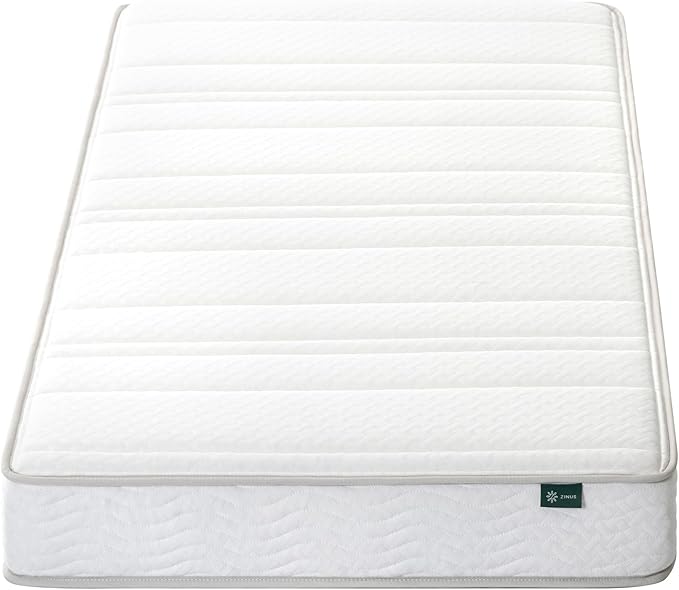ZINUS 6 Inch Foam and Spring Hybrid Mattress [New Version], Twin, Medium Firmness, Durable Support, Certified Safe Foams & Fabric, Mattress in A Box