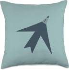 Cute Scandinavian Animals Designs Chic Scandinavian Bird Minimalism Throw Pillow, 18x18, Multicolor