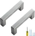 Ravinte 30 Pack Brushed Nickel Kitchen Cabinet Handles 3 Inch Cabinet Pulls Square Kitchen Hardware for Cabinet Drawer Pulls Drawer Handles Come with Screwdriver