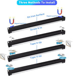 Black Light Bar 10W 1ft LED Blacklight for Fluorescent Tapestry Poster Body Paint Glow Party UV Strip Lights for Cabinet and Display Magnetic THLITURE 2 Pack