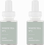 PuraHome Scent Refill - Smart Air Diffuser - Up to 120-Hours of Luxury Fragrance per Refill - Home Essential - Clean & Safe Diffuser Fragrance - 2 Pack, White Tea No. 1