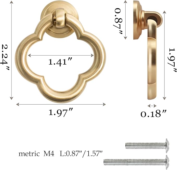 Cupboard Knobs Cabinet Knobs Drawer knobs, Zinc Alloy Gold Knobs for Dresser, Cupboard Knobs for Kitchen, Bathroom (Style C-12)
