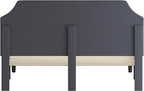 Flash Furniture Brighton King Size Tufted Upholstered Platform Bed in Light Gray Fabric
