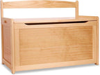 Melissa & Doug Toy Chest, Wooden Toy Storage Box with Safety-Hinged Lid, Kids Toys Storage Organizer for Playroom, Bedroom, & Montessori Classroom Furniture for Boys & Girls Ages 3+, Blonde