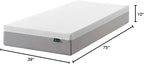 ZINUS 10 Inch Green Tea Essential Memory Foam Mattress [New Version], Twin, Fiberglass Free, Medium Feel, Breathable Airflow Memory Foam, Certified Safe Foams & Fabric, Mattress in A Box